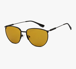 Yellow Black Full Rim Cat Eye Vincent Chase Polarized